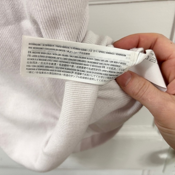 Abecrombie & Fitch White Women's Ribbed Square Beck Low Back Tank Top - sz Small - Picture 11 of 12